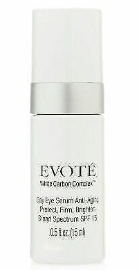 Evot Beauty White Carbon Anti-Aging Day Eye Serum SPF 15 0.5 oz Made in Italy