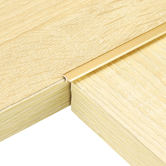 6 Pack 2.9ft x 0.31" T Molding Floor Transition Strips, Aluminium Alloy Vinyl Flooring Gap Trim for Joining Laminate Planks Tiles Floor Gaps, Gold