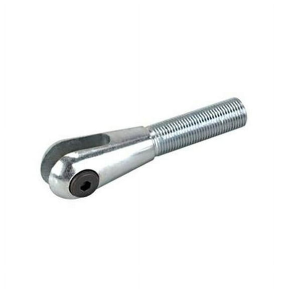 Plain Steel Smoothie Clevis, 5/8 Inch RH Thread, 3/8 Inch Slot & Hole