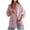 Pink, variant on Vivianyo HD Women's Vertical Stripe Oversized Button Down Summer Blouse, Womens Pluse Size Casual Collar Long Sleeve Work Blouse with Chest Pocket, Women's Green, Sizes S-5XL