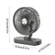 thumbnail image 3 of Ventilador pequeño colgante de escritorio para oficina, USB, portátil, con pantalla digital, sin batería, requiere alimentación mediante cable., 3 of 6