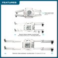 thumbnail image 4 of QualGear Pro-AV QG-KIT-VA-3IN-W - Support - pour Projecteur - Blanc - Montage au Plafond, 4 of 7