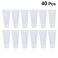thumbnail image 2 of Miangastore 40pcs Refillable Travel Bottles Disposable Leakproof Plastic Travel Tubes Sample Packing Jars Squeezable with Screw for Body Lotion Shower Gel Shampoo Cleanser (10ml), 2 of 8