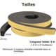 thumbnail image 2 of Foam Gasket Strip 2 Rolls 25mm(w) X20mm(h) X4m(l) Seal Weatherproof Shockproof Anticollision Furnitu, 2 of 3