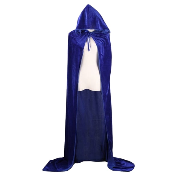 Capa elegante con capucha Yuarrent Disfraz de Halloween 170cm Negro