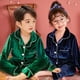 thumbnail image 2 of Conjunto de Pijamas de terciopelo Coral para niños y niñas, ropa de dormir de franela cálida de manga larga, traje de año nuevo para el hogar, Navidad, Invierno, 2 of 4