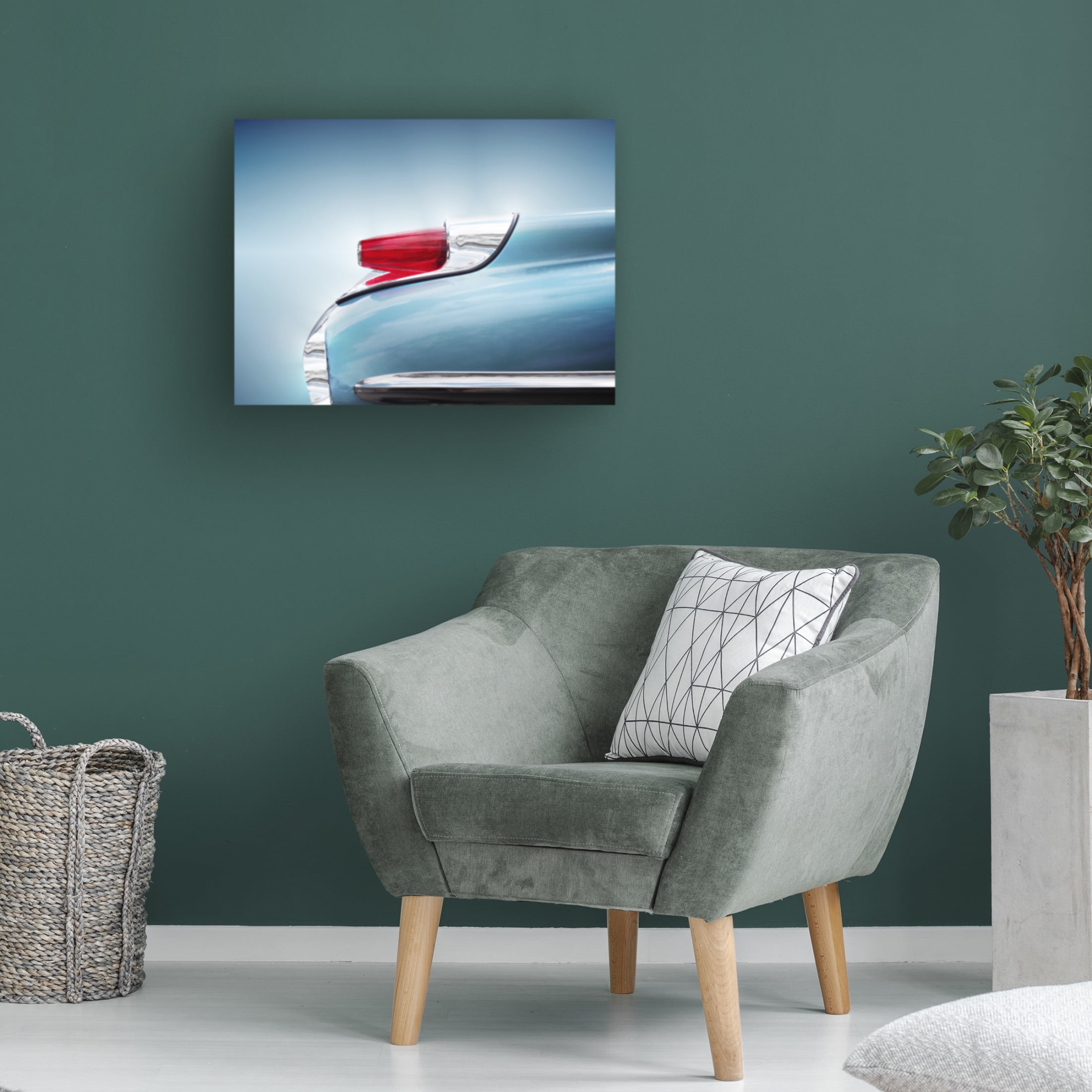 Canvas Wall Art - Beate Gube 'Us Classic Car Monterey 1962 Taillight' Wall Art for Living Room, Bedroom, or Office Décor by Trademark Fine Art - 24 x 18 Inches