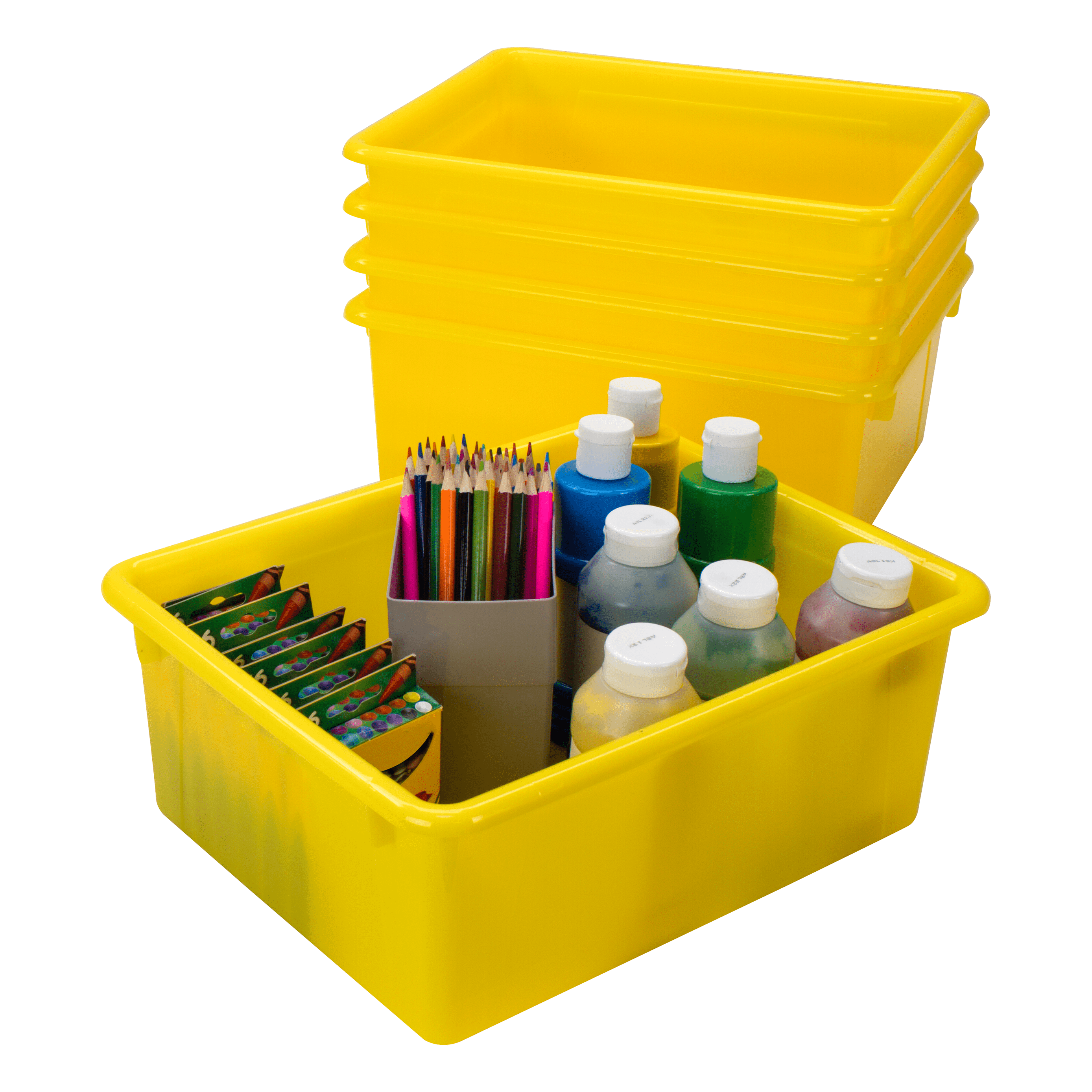 Storex Letter Size Deep Storage Tray – Organizer Bin for Classroom, Office  and Home, Violet, 5-Pack (62528A05C)