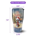 thumbnail image 5 of Merry Christmas Woofmas Xmas Noel Toy Fox Terrier Santa Snowman 30oz Stainless Steel Tumbler Insulated Cup with Lid Dog Lover - 13016, 5 of 5