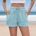 thumbnail image 4 of Kaemgyyd Rompers for Women Casual Summer Shorts Jumpsuits Trendy Vacation Loose Sleeveless Beach One Piece Outfit with Pockets, 4 of 7