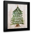 thumbnail image 1 of Talent, Kelley 19x24 Black Modern Framed Museum Art Print Titled - Merry Christmas Tree, 1 of 5