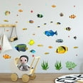 thumbnail image 2 of Ocean World fish decals, fish stickers, colorful fish and seaweed stickers，coral stickers DIY Peel and Stick Wall Art Decor for Girls Bedroom Living Room Home Office Wall Decor, 2 of 8