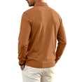 thumbnail image 4 of Men's Long Sleeve Polo Shirt Stretchy Button Collar Breathable Golf Shirt Office Casual Wear, 4 of 5
