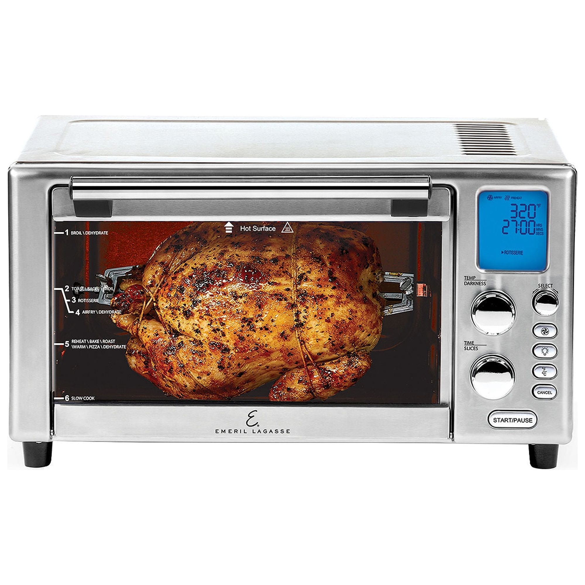 Emeril Lagasse - Air Fry Toaster Oven - Brushed Stainless Steel - image 5 of 5