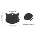 thumbnail image 2 of Uxcell Metal Cat's Head Tags Stamping, 1.34"x0.98" Black Blank Dog Tags DIY Engraving Blank Tags for Pet ID Tags 10pcs, 2 of 6