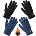 thumbnail image 5 of KOITHOT 2 Pairs Winter Gloves for Women Chenille, Winter Warm Thick Lined Touchscreen Fingers Weather Gloves, 5 of 7