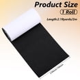 thumbnail image 2 of 3.93 x 78.74 Inch Black Linen Fabric Repair Patch Solid Strong Sticky Self Adhesive Large Couch Patches Tape Roll DIY, 2 of 7