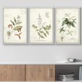 thumbnail image 2 of wall26 Framed Canvas Print Wall Art Set Brown &amp; White Victorian Style Flowers Nature Floral Illustrations Realism Rustic Scenic Wilderness for Living Room, Bedroom, Office - 16"x24"x3 W, 2 of 5