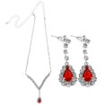 thumbnail image 4 of Women Necklace Jewelry Gift with Earrings for Birthday and Wedding 1Set, 4 of 5