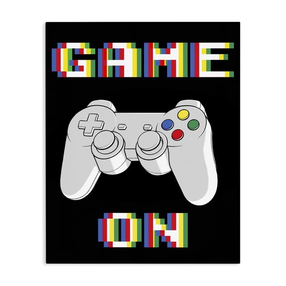Stupell Industries Contemporary Colorful Digital Game On Canvas Art, 16 x 20, by Marcus Prime