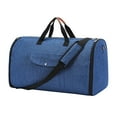 thumbnail image 4 of Bolsa de lona para ropa, bolsa de mano para ropa, de viaje con correa para el hombro, grande Azul, 4 of 9
