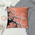 thumbnail image 2 of Leisuo Cushion Cover Case Red White Ocean Branch Reef,Decorative Throw Pillow Case for Sofa Couch Bed Chair, 2 of 5