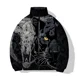 thumbnail image 4 of Abrigos de invierno con estampado de lobo elegantes para hombre, casuales y versátiles, personalizados, modernos, parkas, abrigos cómodos y cálidos para hombre, 4 of 4
