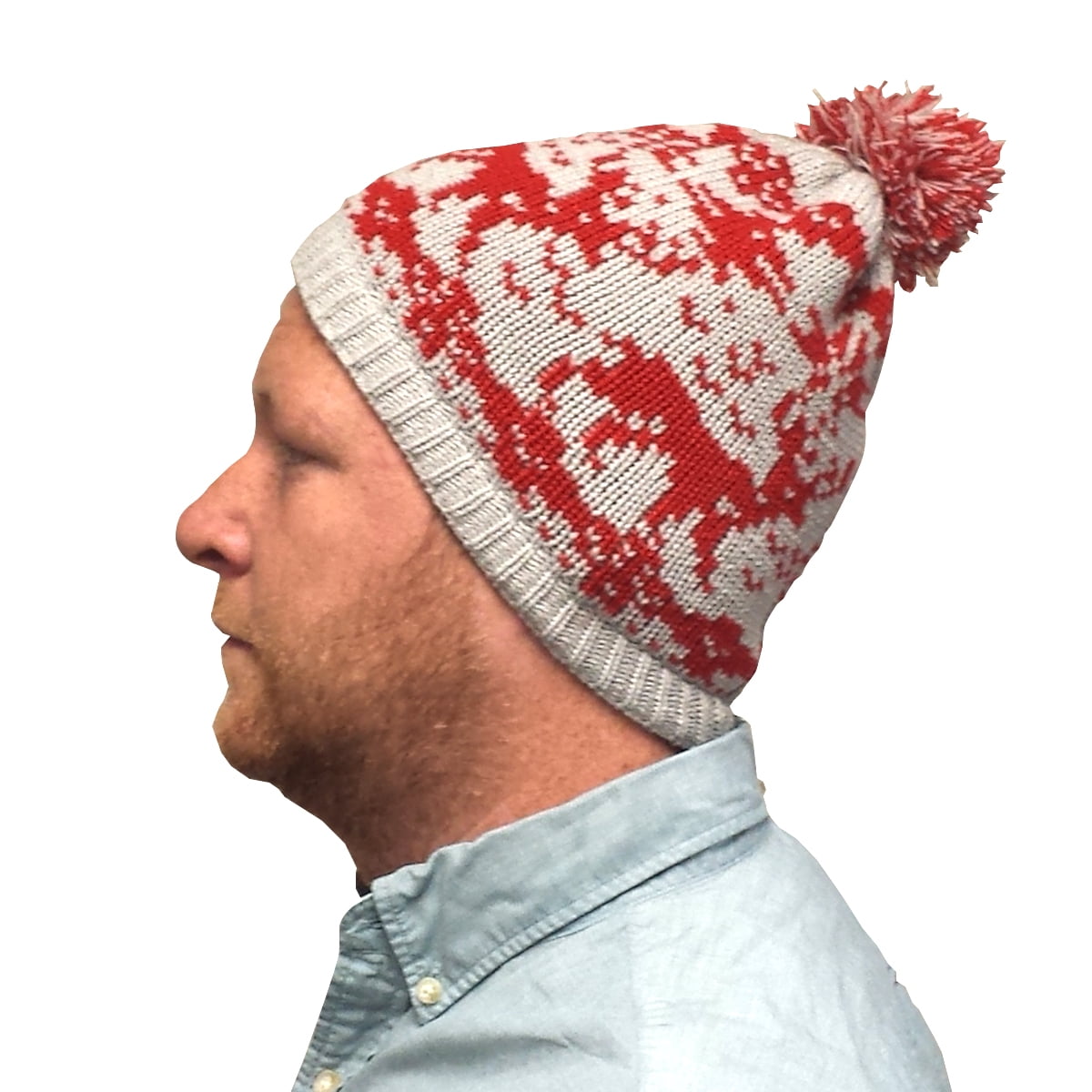 Kevin McCallister Reindeer Knit Beanie Hat Home Alone 1 Macaulay Culkin