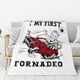 thumbnail image 2 of Flannel Blanket Glen Character Powell Nap Blanket Air Conditioning Blankets Couch Bed Office Blankets Soft and Cozy 80"X60", 2 of 6