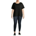 thumbnail image 5 of Terra & Sky Women's Plus Size Relaxed Crewneck T-Shirt, 5 of 6