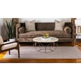 thumbnail image 2 of Unique Loom Solid Collection Casual Transitional Indoor and Outdoor Flatweave Area Rug, 5' x 8', Beige/Gray, 2 of 5