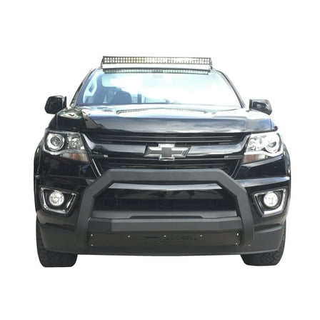 VGUBG-1890-1155BK Optimus Series Black Bull Bar with Wide Black Skid Plate