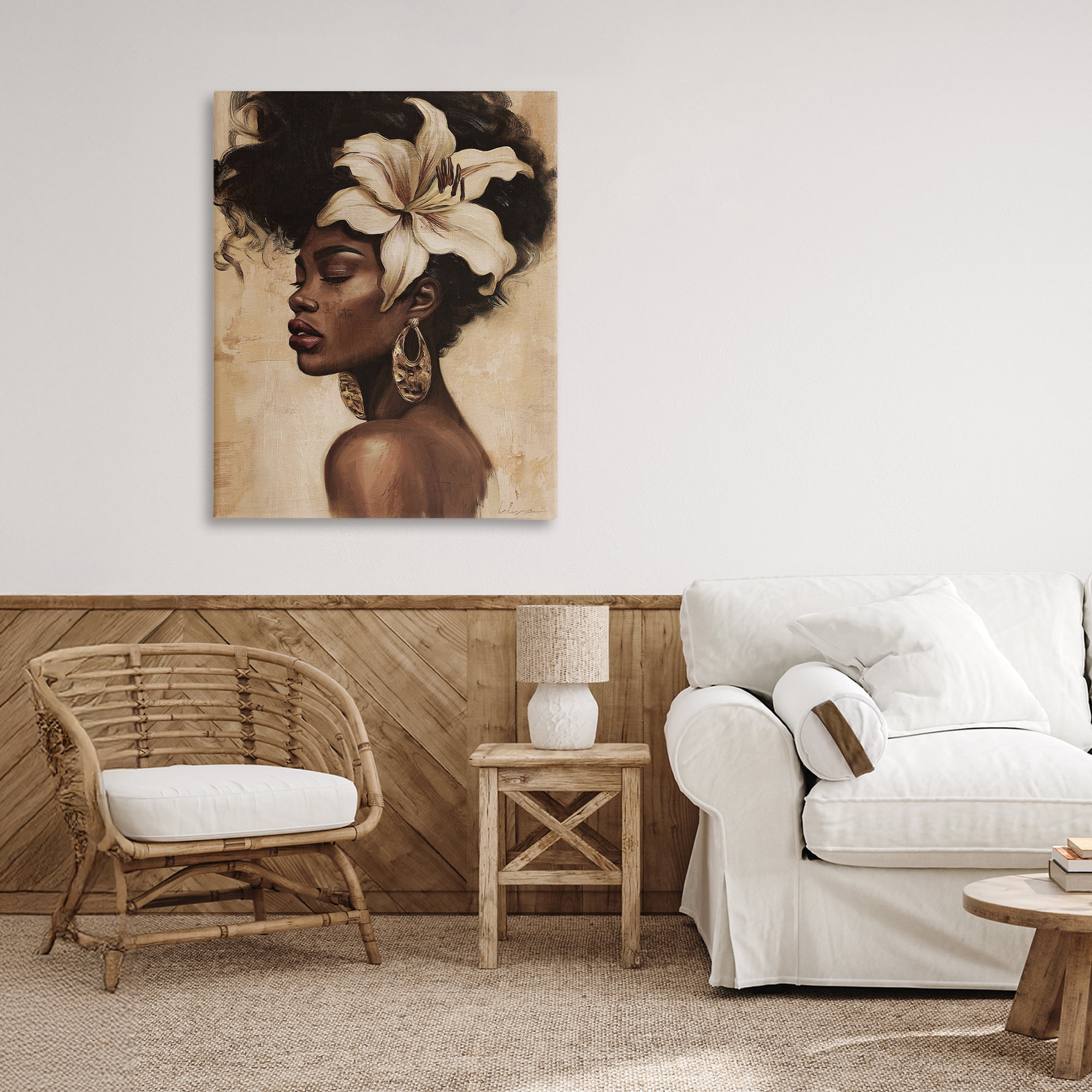 Stupell Industries Nocturne In Ivory Canvas Wall Art, design by Svetlana Aleynikova