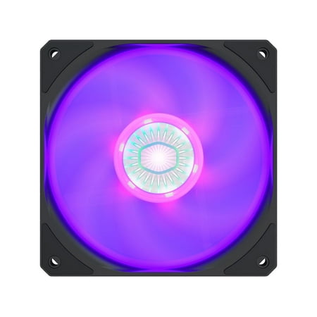 Cooler Master SickleFlow 120 V2 RGB Square Frame Fan for Desktop Computers with Customizable LEDs, Air Balance Design