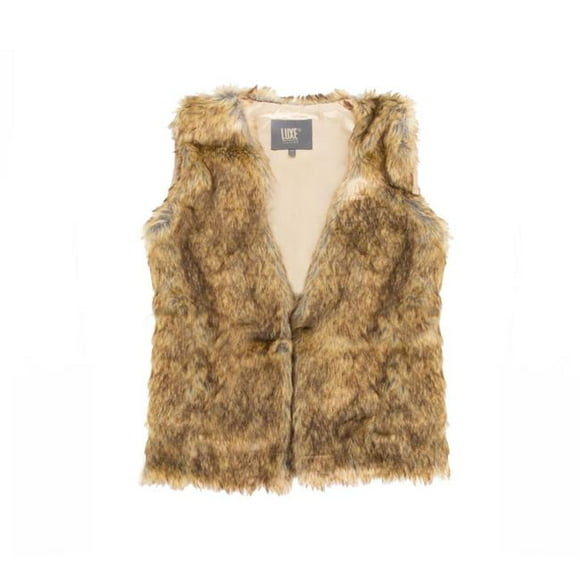 Faux Fur Vest - Raccoon - Small