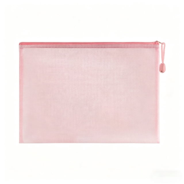 Mesh Zipper Pouch File Organizer A4 Waterproof Document Bag for Stationery Office Home and Travel Storage