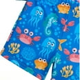 thumbnail image 4 of MUXiin Boy Swim Set Size 8 Breathable Upf 50+ Fba Swim Shirt and Bathing Suit Trunk Printing Regular Fit Summer Outdoor Swim Trunks Kids, 4 of 5