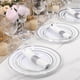 thumbnail image 5 of Pre Rolled Silver Plastic Silverware Set,Pre Rolled Napkins with Silver Cutlery Set for ,Birthday, 5 of 5