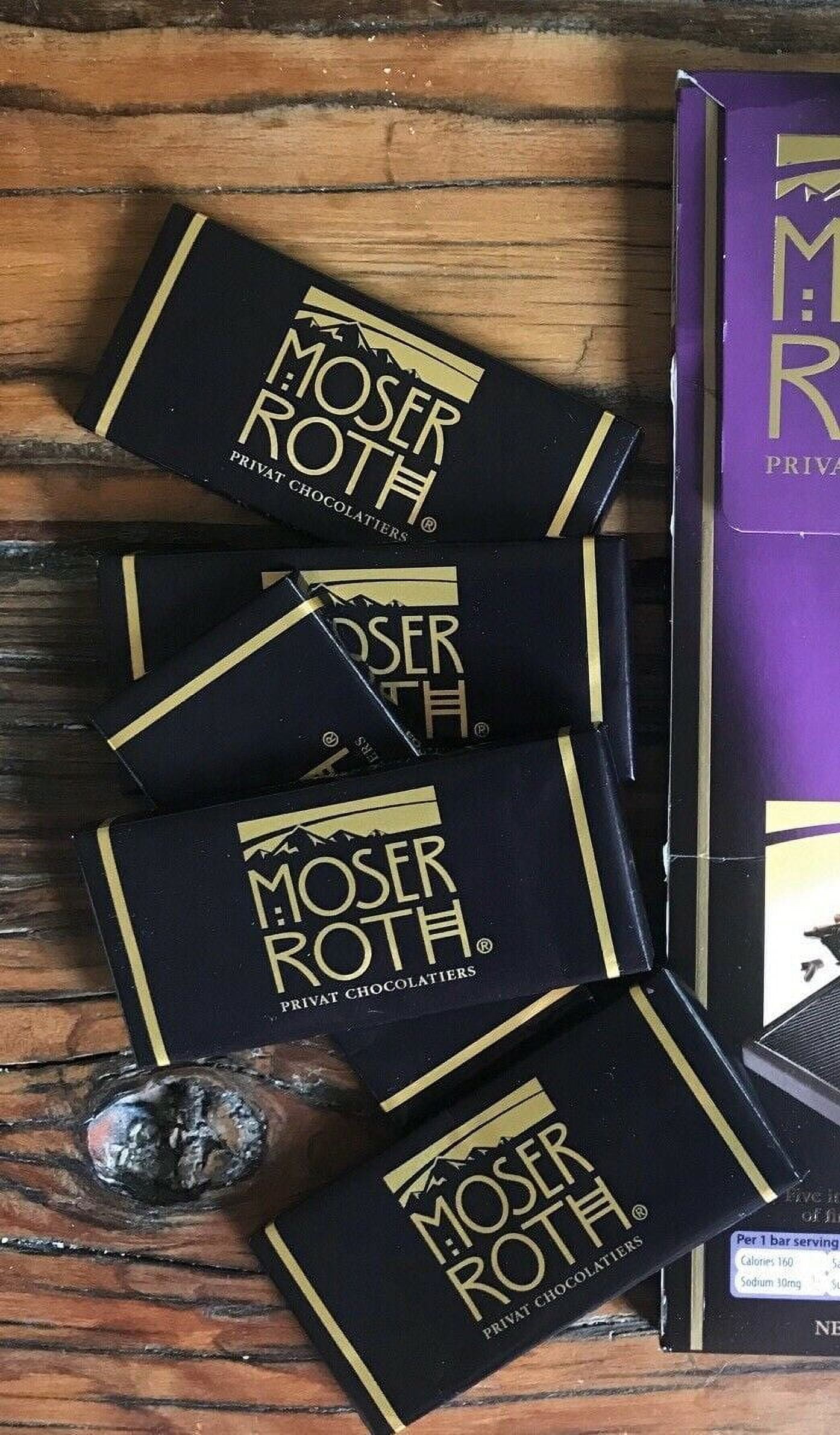 MOSER ROTH German Dark Chocolate Bars (70% Cocoa)-Boxed 6 Pack