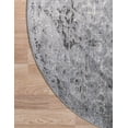 thumbnail image 5 of Rugs.com Oregon Collection Rug – 7 Ft Round Gray Low-Pile Rug Perfect For Kitchens, Dining Rooms, 5 of 8
