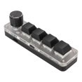thumbnail image 1 of Clavier PC, USB Mini 4 Clavier Largement Utilisé Interrupteur Bleu avec Bouton pour PC, 1 of 8