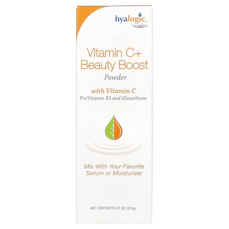 Hyalogic Vitamin C + Beauty Boost Powder, Fragrance Free, 0.21 oz (6 g)