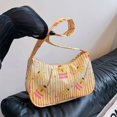 thumbnail image 1 of Bolso de axila de Sanrio para mujer, bolso de maquillaje Kuromi Cinnamoroll, bolso de hombro con melodía de Hello Kitty, lindo bolso de mano, bolso de mano, regalos de cumpleaños para niña, 1 of 5