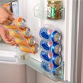 thumbnail image 4 of Caja de almacenamiento para latas fácil de abrir, suministros de cocina, caja de almacenamiento de bebidas para refrigerador, 4 secciones, 4 Uds. JM, 4 of 5