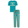 "Miami Dolphins NFL ""Game Time"" Mens T-shirt & Flannel Pajama Sleep Set"