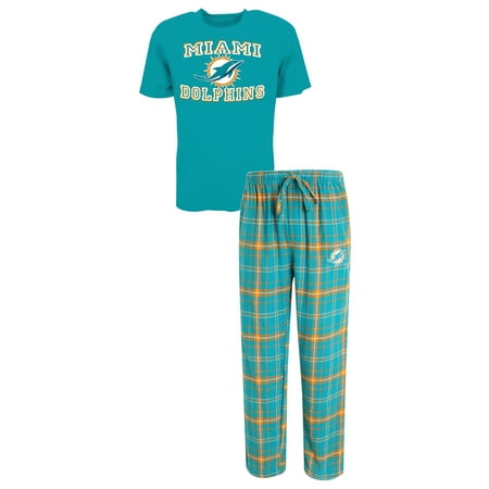 Flannel Mens Pajamas - Miami Dolphins NFL