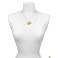 thumbnail image 2 of Delight Jewelry Gold-tone Disc with Crystal Peace Sign - Engraved Congrats Class of 2026 Charm Necklace, 18", 2 of 4