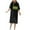 G-Black, variant on ZQUUVOU Womens St Patricks Day Dress Short Sleeve V Neck Maxi Sundress B-Olive Green,L