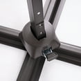 thumbnail image 2 of Pellebant Outdoor 9x11FT Patio Umbrella Cantilever Offset with No Base, Dual Top Dark Gray, 2 of 5