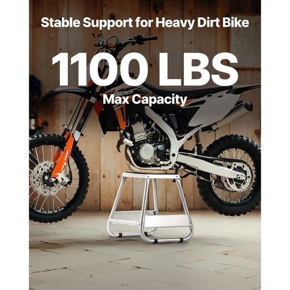 Dirt Bike Stand 1100 lbs Load Capacity Universal Non Slip Heavy Duty Steel Motorcycle Maintenance Lift for Off Road Powersports